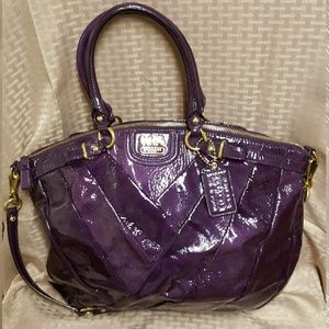 Patent leather coach purse